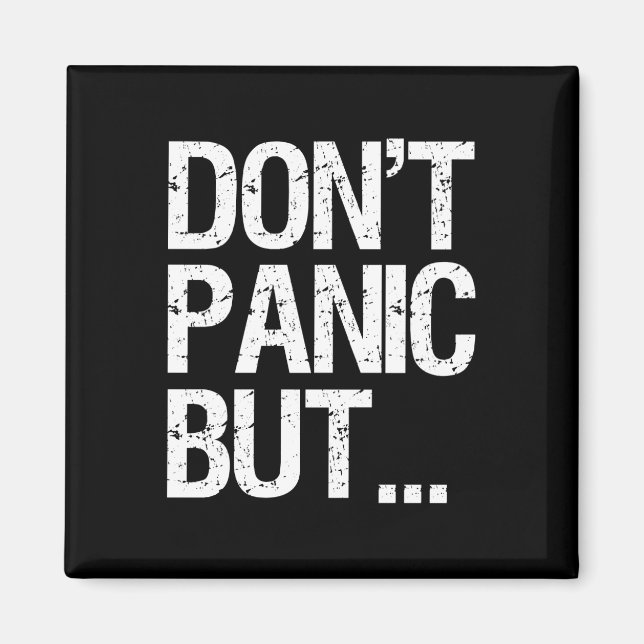 Imã Não entrar em pânico (Frente)