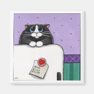 Imã Não esqueça - o ímã do gato