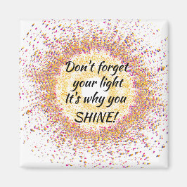 Imã Não esqueça seu Confetti Leve