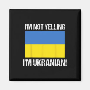 Imã Não Estou Gritando Sou Ucraniano Bandeira Internac