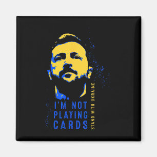 Imã Não Estou Jogando Cartas Zelensky Bandeira Ucrania