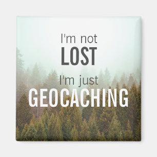 Imã Não estou perdido, apenas geocaching personalizad