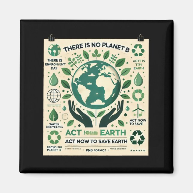 Imã Não Existe Planeta B Aja Agora Para Salvar a Terra (Frente)