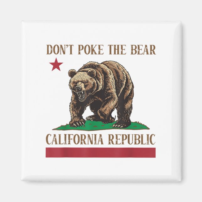 Imã Não faça a camisa do Urso da Califórnia (Frente)