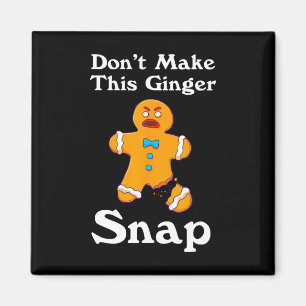Imã Não faça este Ginger Snap Redhead dar o Natal