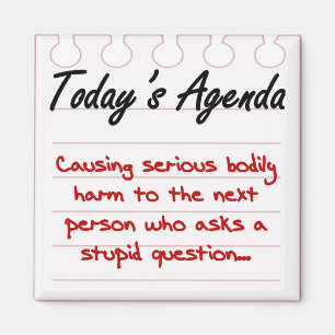 Imã Não faça perguntas estúpidas