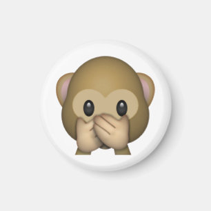 Imã Não fale nenhum macaco mau - Emoji