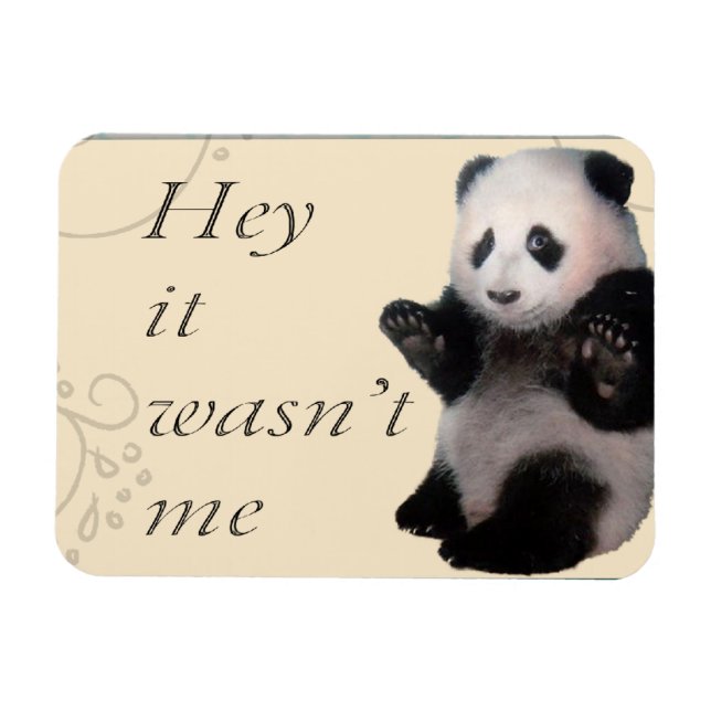 Ímã Não fui eu, Panda (Horizontal)