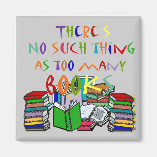 Imã Não há nenhuma coisa como livros demais