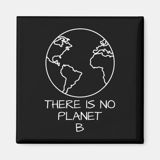 Imã Não Há Plástico De Conservação Natural Do Planeta  (Frente)