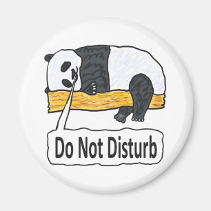Imã Não Incomodar Panda