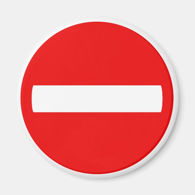 Imã Não Inserir Sinal (Magnet) (Frente)