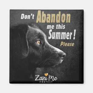 Imã Não me abandone este Verão - Proteção dos cães