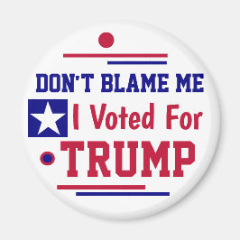 Imã Não me culpe, votei em Trump Wham-O Frisbee