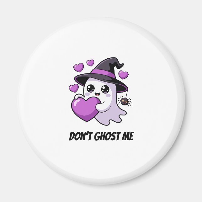 Imã Não Me Deixe Fantasma Gráfico de Halloween de Fant (Frente)
