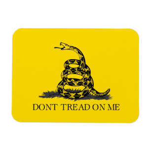 Ímã Não me pise no Gadsden Flag BLACK YELLOW