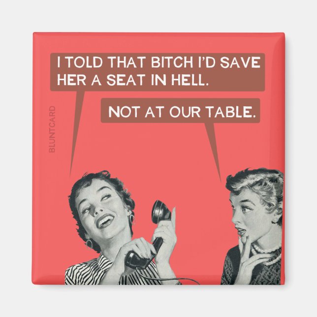 Imã Não na nossa mesa. (Frente)