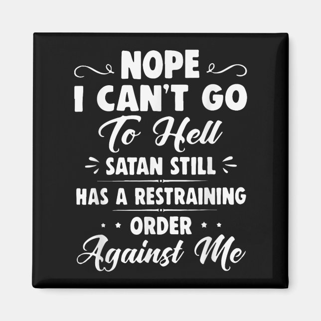 Imã Não, não posso ir para o inferno, Satanás ainda te (Frente)