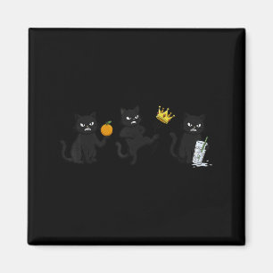 Imã Não Não Reis Não Gelo Gato Preto Engraçado