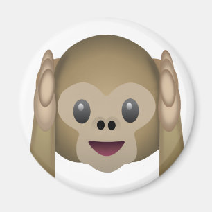 Imã Não ouça nenhum macaco mau Emoji