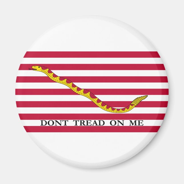 Imã Não Pise em Mim Estandarte Naval dos EUA (Frente)