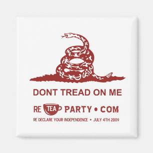 Imã Não pise em mim o ímã do tea party