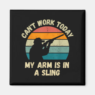 Imã Não posso trabalhar hoje meu braço está em uma lin