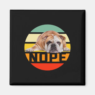Imã Não preguiçoso buldogue inglês amante de cães dono