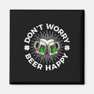 Imã Não se preocupe, cerveja feliz Dia de São Patrício