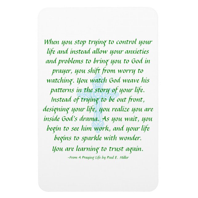 Ímã Não se preocupe - reze e assista o Magnet (Vertical)