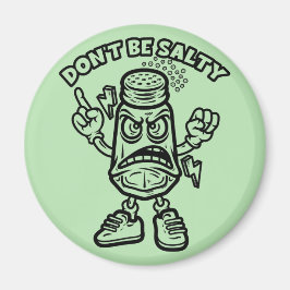 Imã Não seja salgado, ilustração engraçada