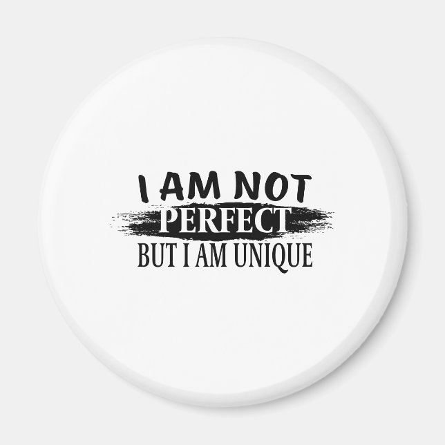 Imã Não sou perfeito, mas sou único (Frente)