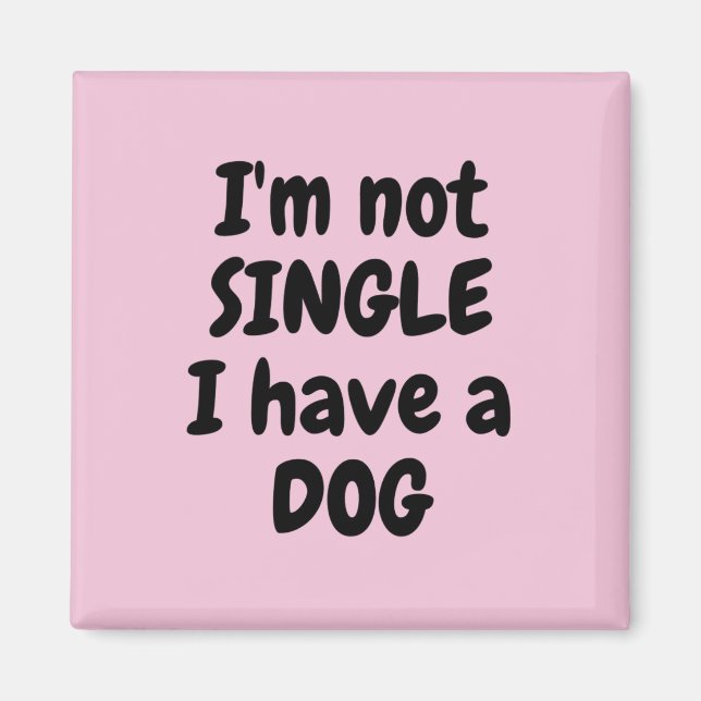 Imã Não sou Solteiro Magnet Quadrado (Frente)