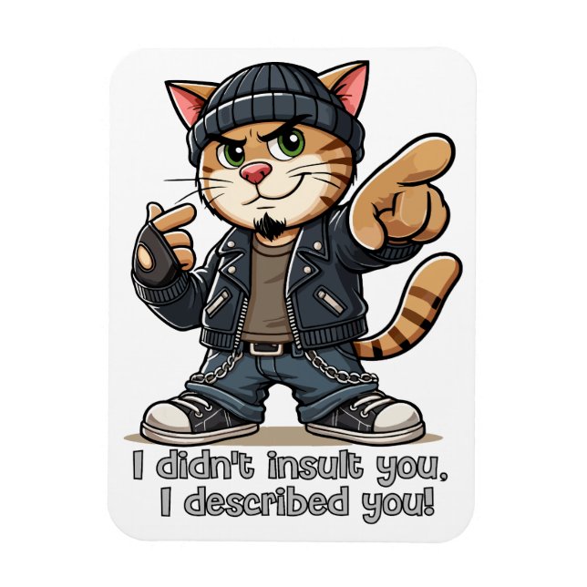 Ímã Não te insultei, descrevi-te. (Vertical)