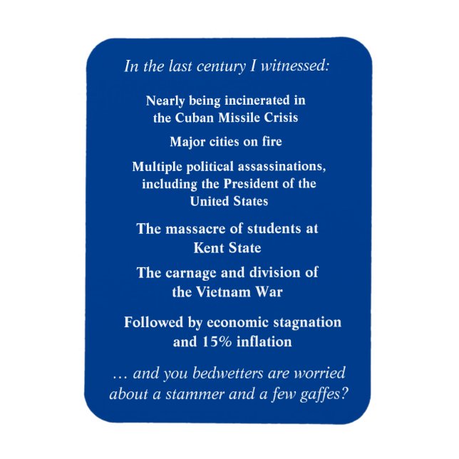 Ímã Não tenha tanto medo de apoiar Joe Biden (Vertical)