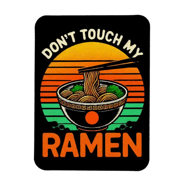 Ímã Não Toque Amante de Ramen (Vertical)