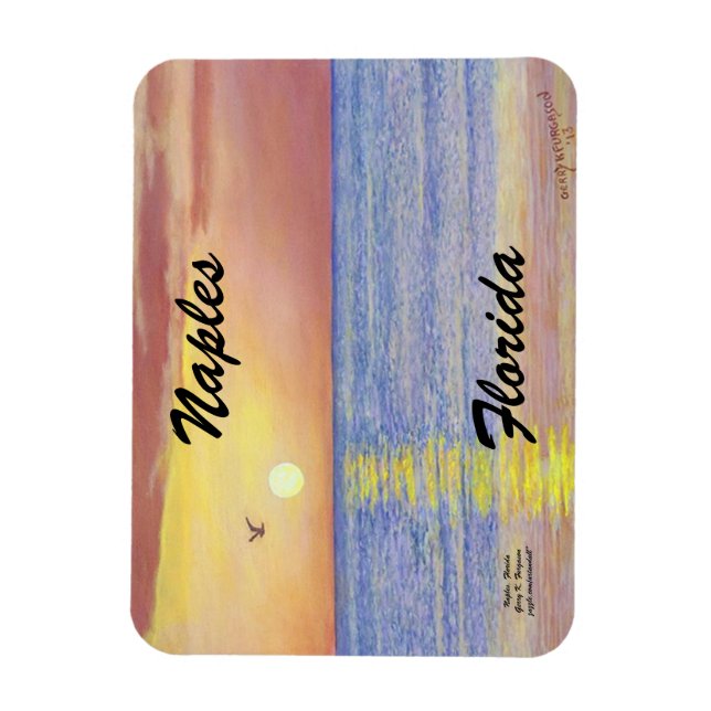 ÍMÃ NAPLES.FLORIDA FLEXÍVEL FOTO MAGNET (Vertical)