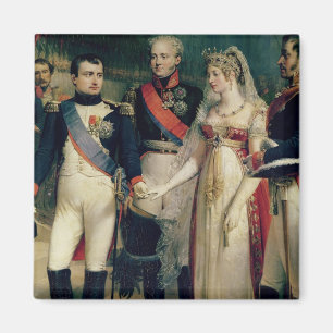 Imã Napoleon Bonaparte que recebe a rainha Louisa