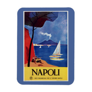 Ímã Nápoles Itália, retro-viagens vintage