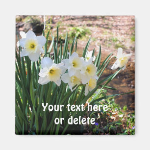 Imã Narcisos Por Córrego Flor Personalizado