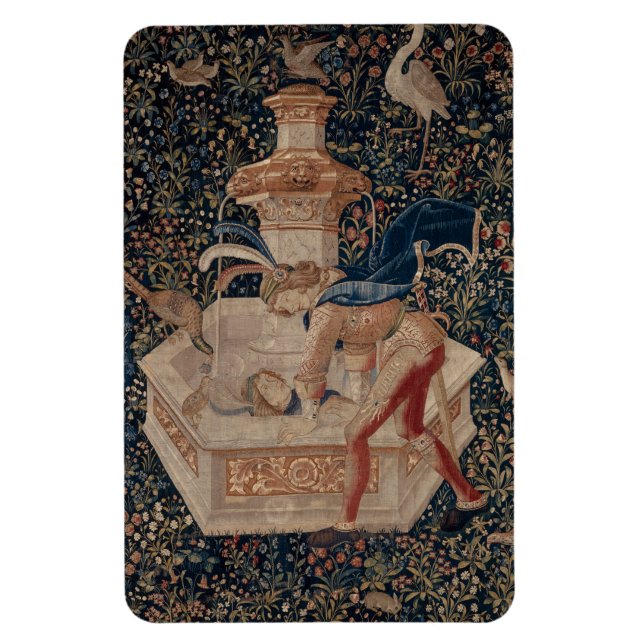 Ímã Narcissus at the Well, Medieval Tapestry (Vertical)
