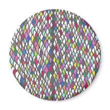 Narmin | Padrão Colorido e Repetitivo Desenhado à