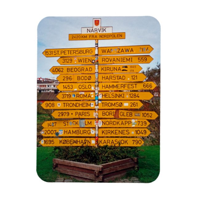 Ímã Narvik signpost (Vertical)