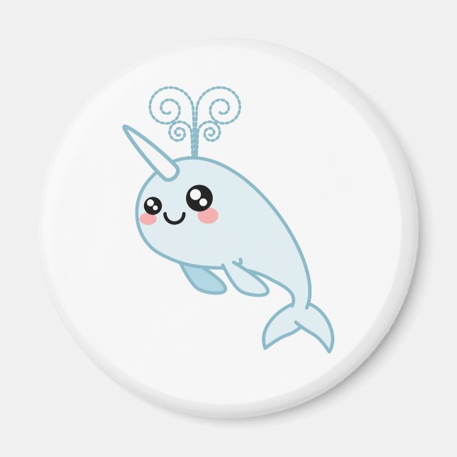 Imã Narwhal Cutie (Frente)