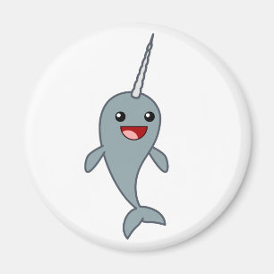 Imã Narwhal feliz