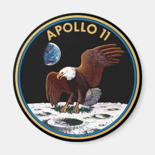 Imã NASA Apollo 11 Landing Landing Lunar Patch Insigni