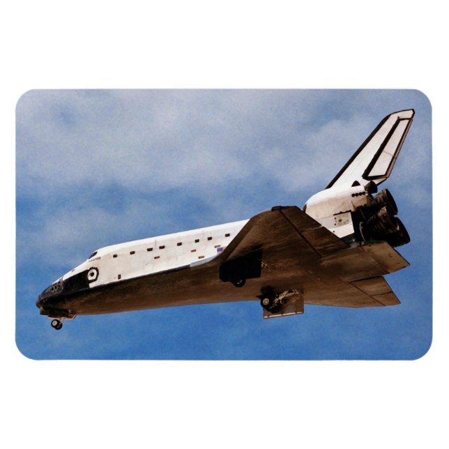 Ímã NASA Space Shuttle Atlantis STS-30 Landing (Horizontal)
