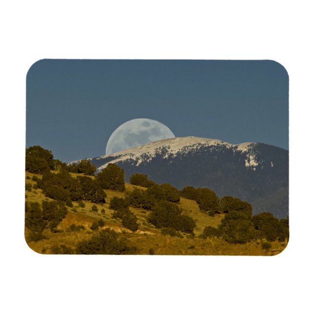 Ímã Nascer da lua sobre as montanhas Sangre de Cristo, (Horizontal)