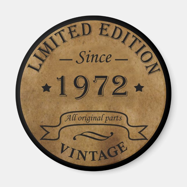 Imã nascer de aniversário de 1972 (Frente)