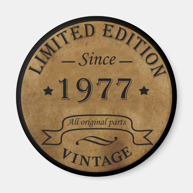 Imã Nascer de aniversário de 1977 (Frente)